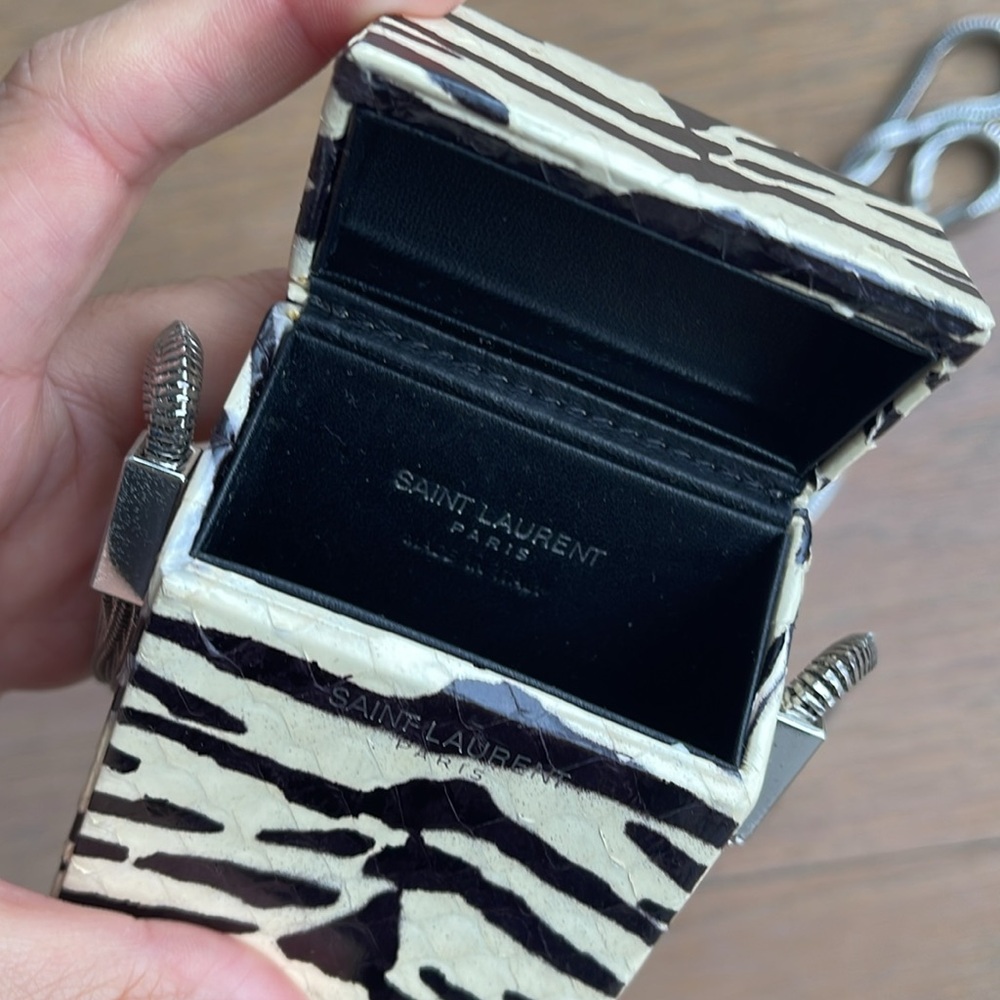 YSL cigarette box chain crossbody bag - Picture 8 of 12